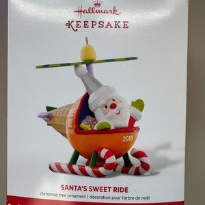Hallmark Keepsake Santa's Sweet Ride Ornament - Orange and Red
